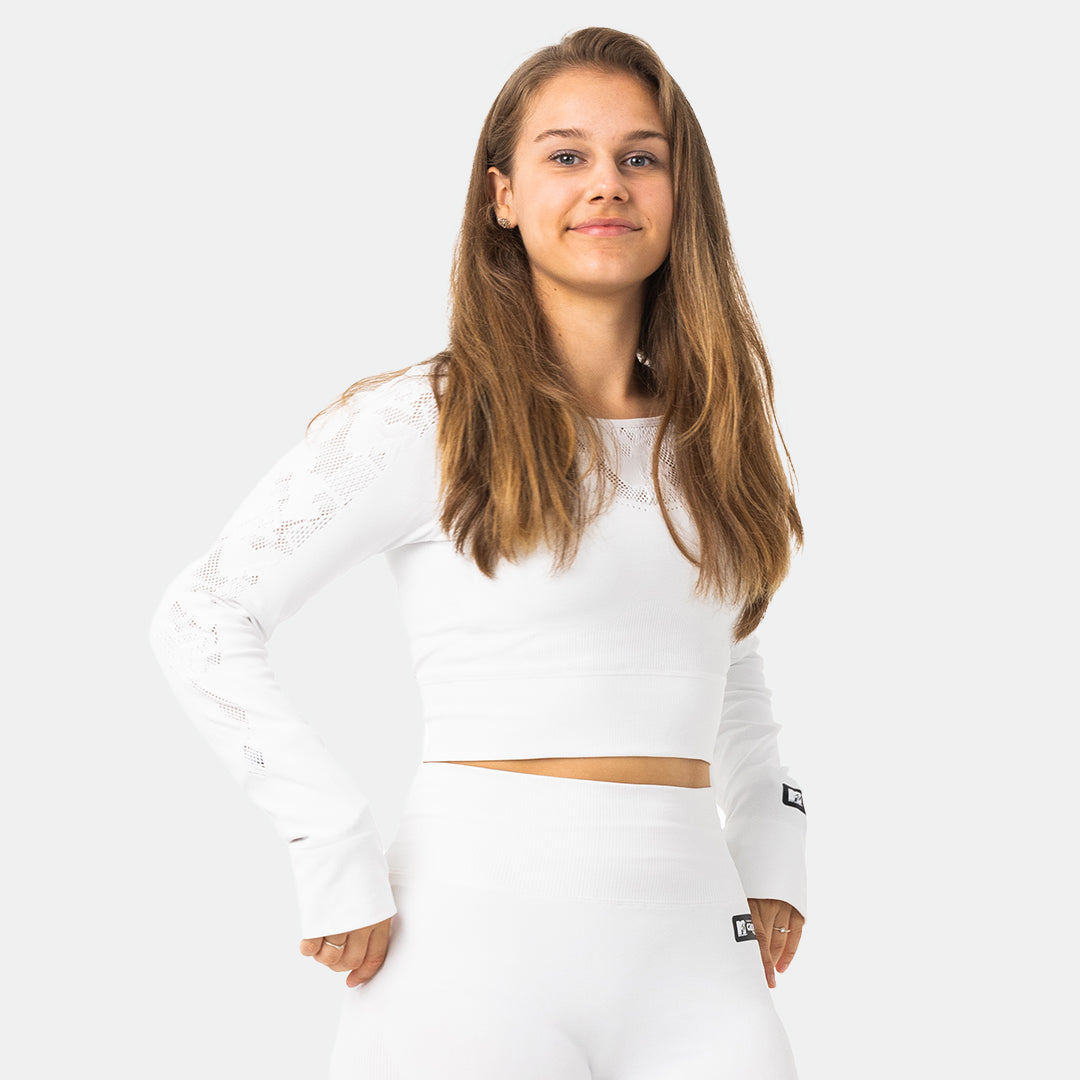 MTV Women's Sporty Long Sleeve Crop Capelli Sport