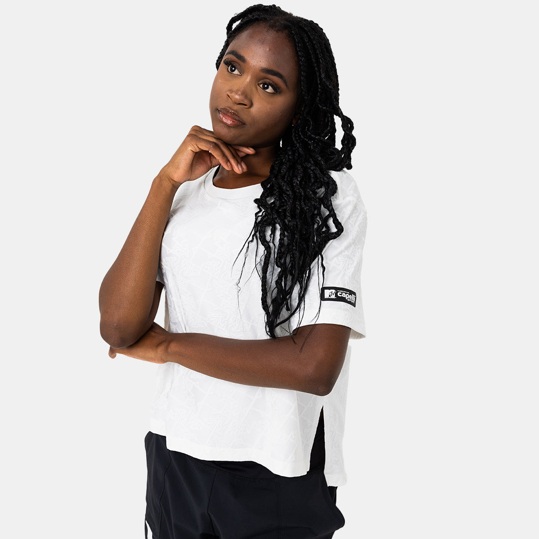 MTV Women's Push It Jacquard Boxy Tee Capelli Sport