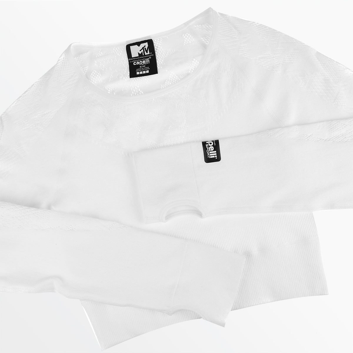 MTV Women's Sporty Long Sleeve Crop Capelli Sport