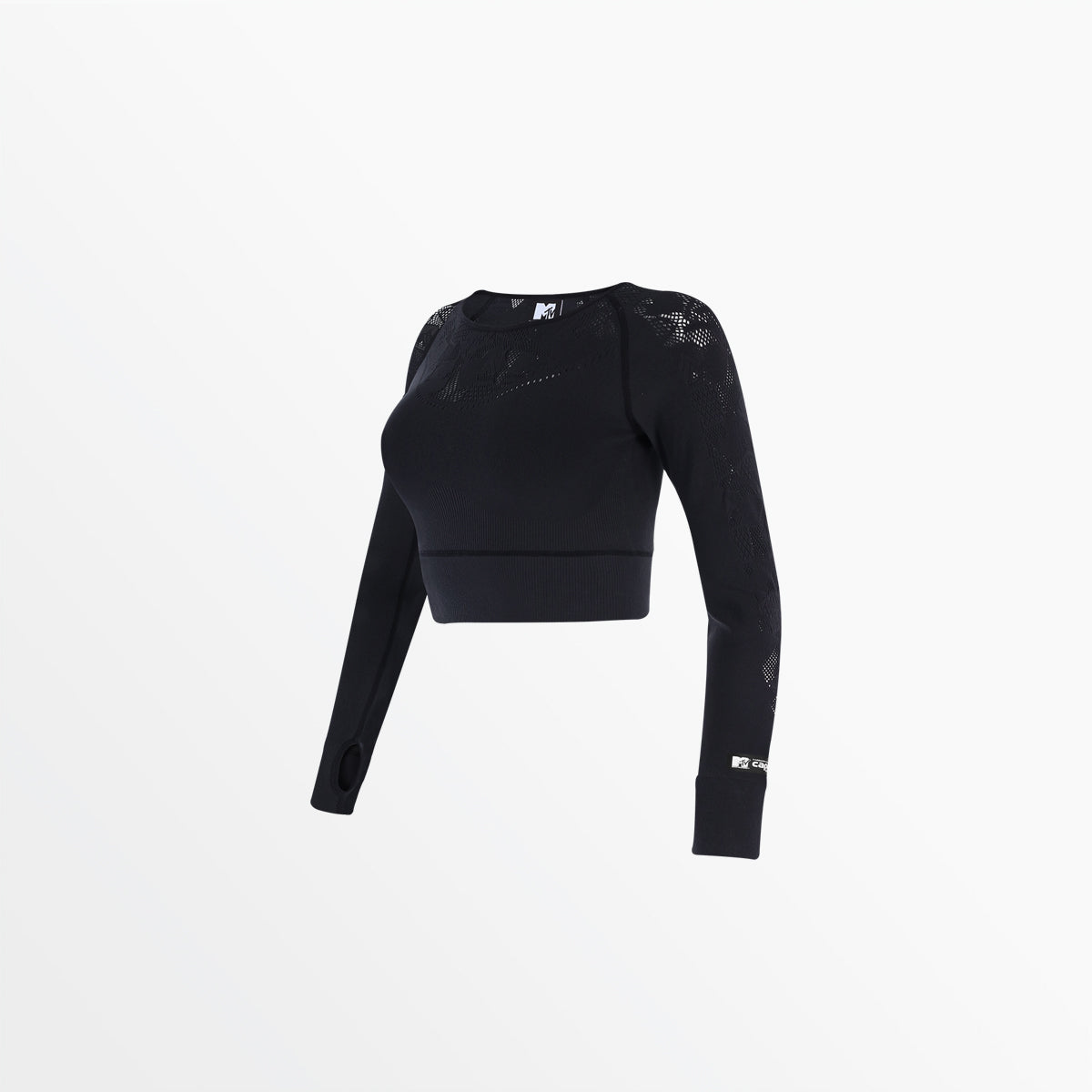 MTV Women's Sporty Long Sleeve Crop Capelli Sport