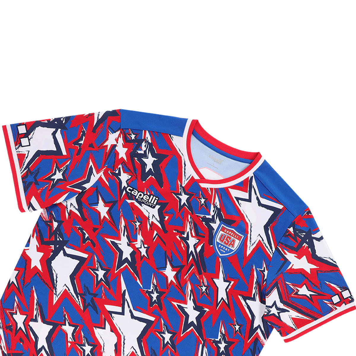 Capelli Sport USA jersey with dense star print and chest logo