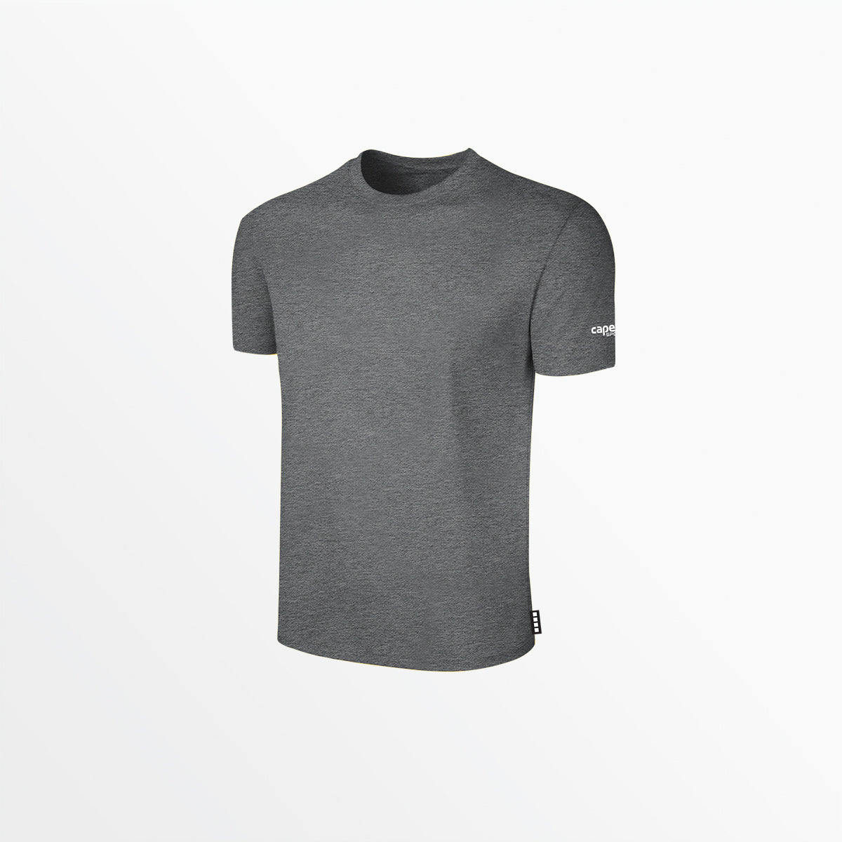 Youth Basics Tee With Sleeve Logo Shirt Capelli Sport Dark Heather Grey XXS