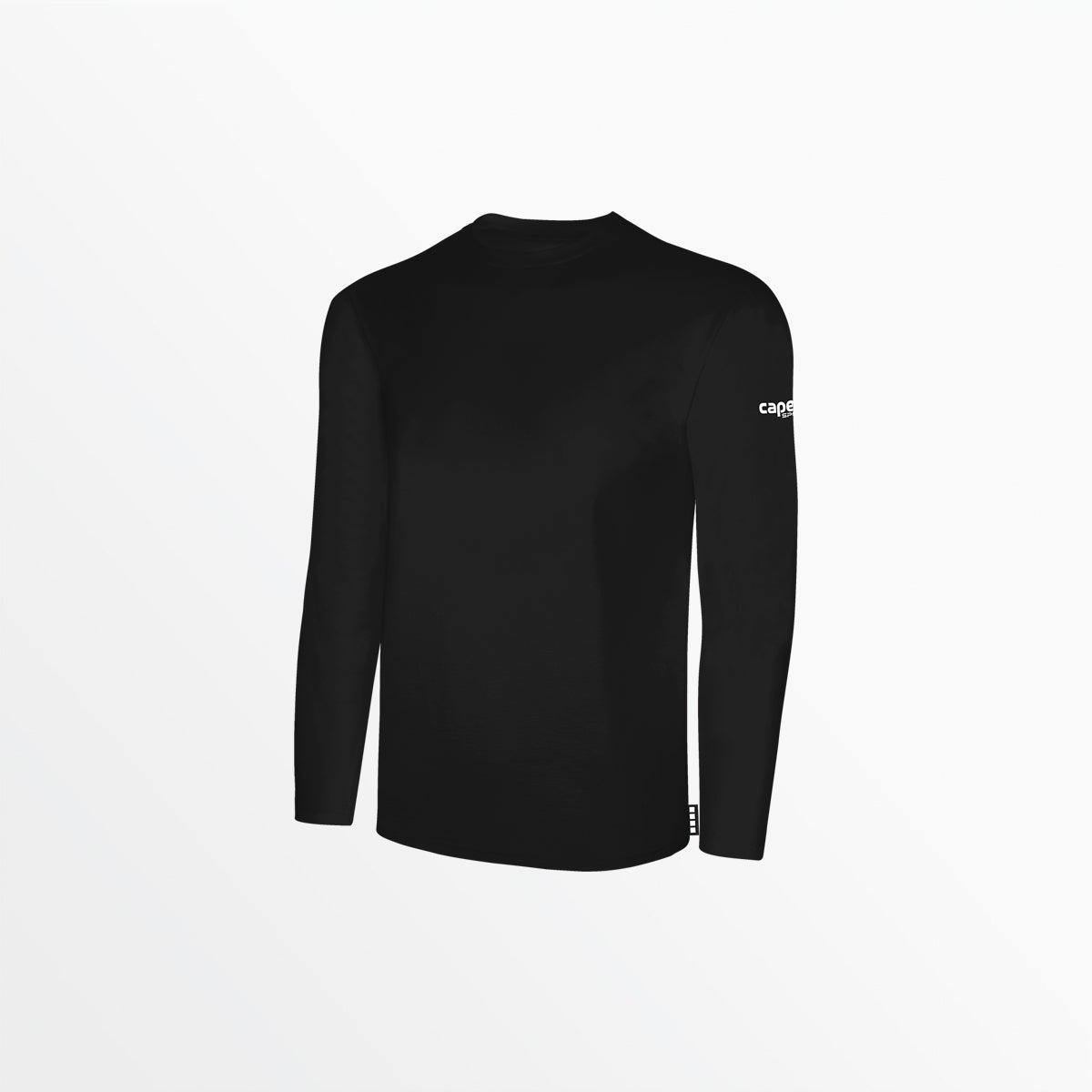 Men's Basics Long Sleeve Cotton Tee Capelli Sport Black S