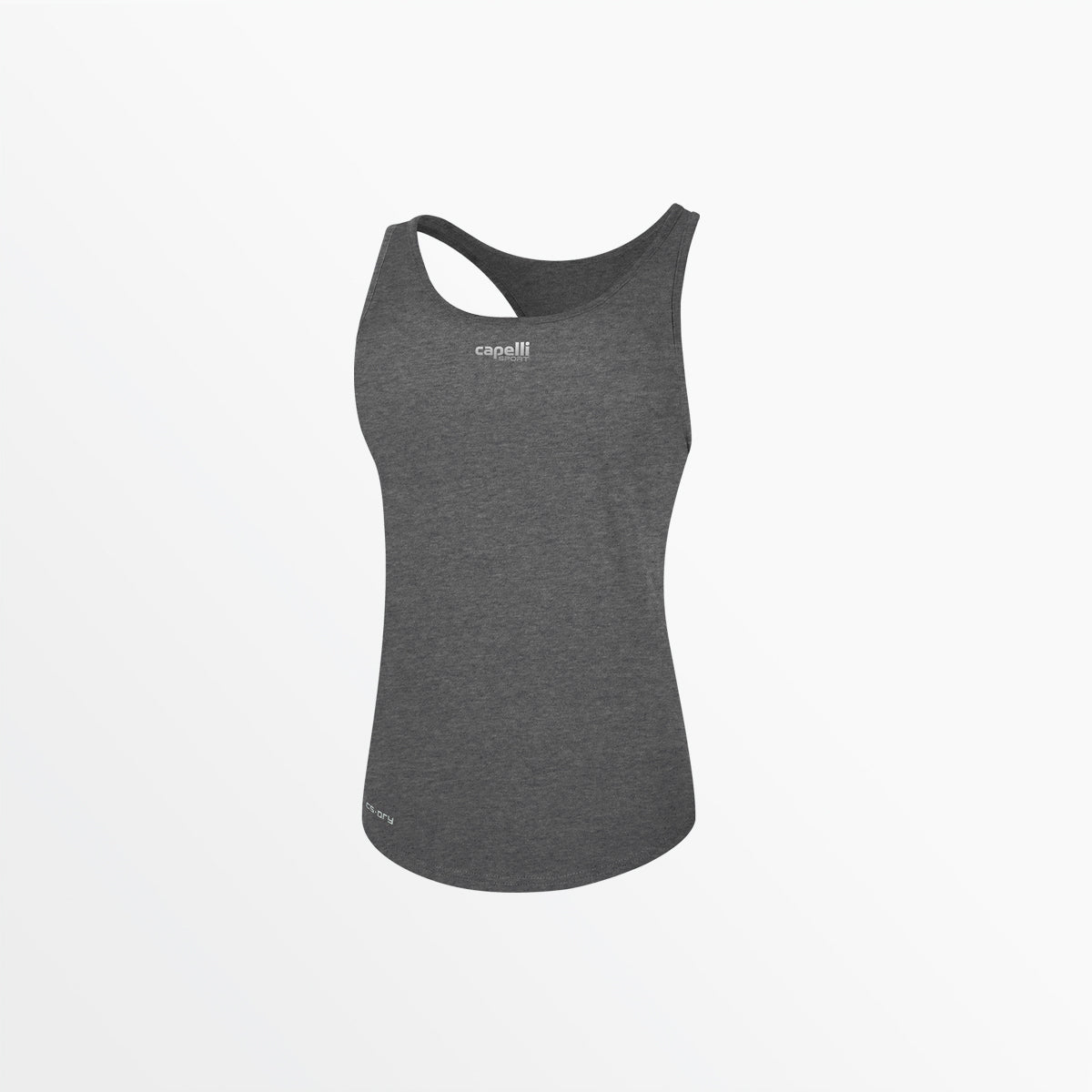 Women's Basics Racer Back Tank Capelli Sport Dark Heather Grey XS