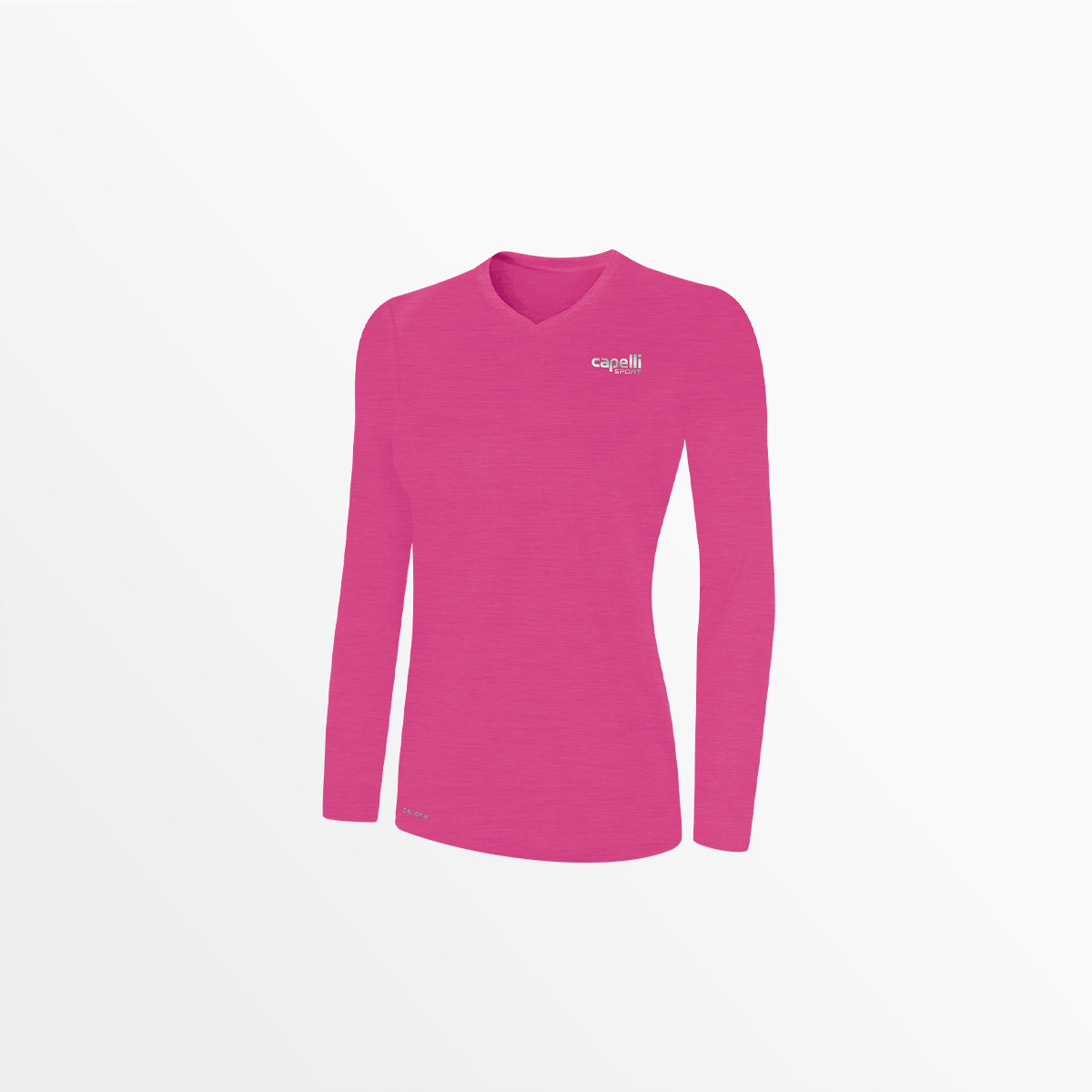 WOMEN'S V-NECK LONG SLEEVE POLY TEE – Capelli Sport