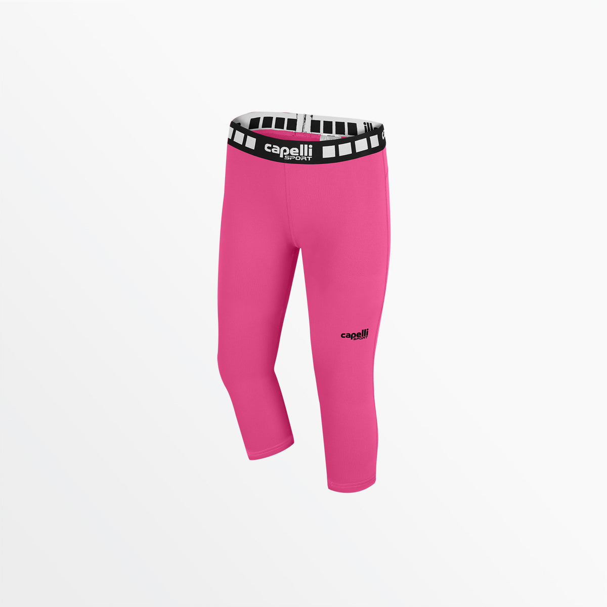 Women's 3/4 Performance Tights Capelli Sport XS Pink