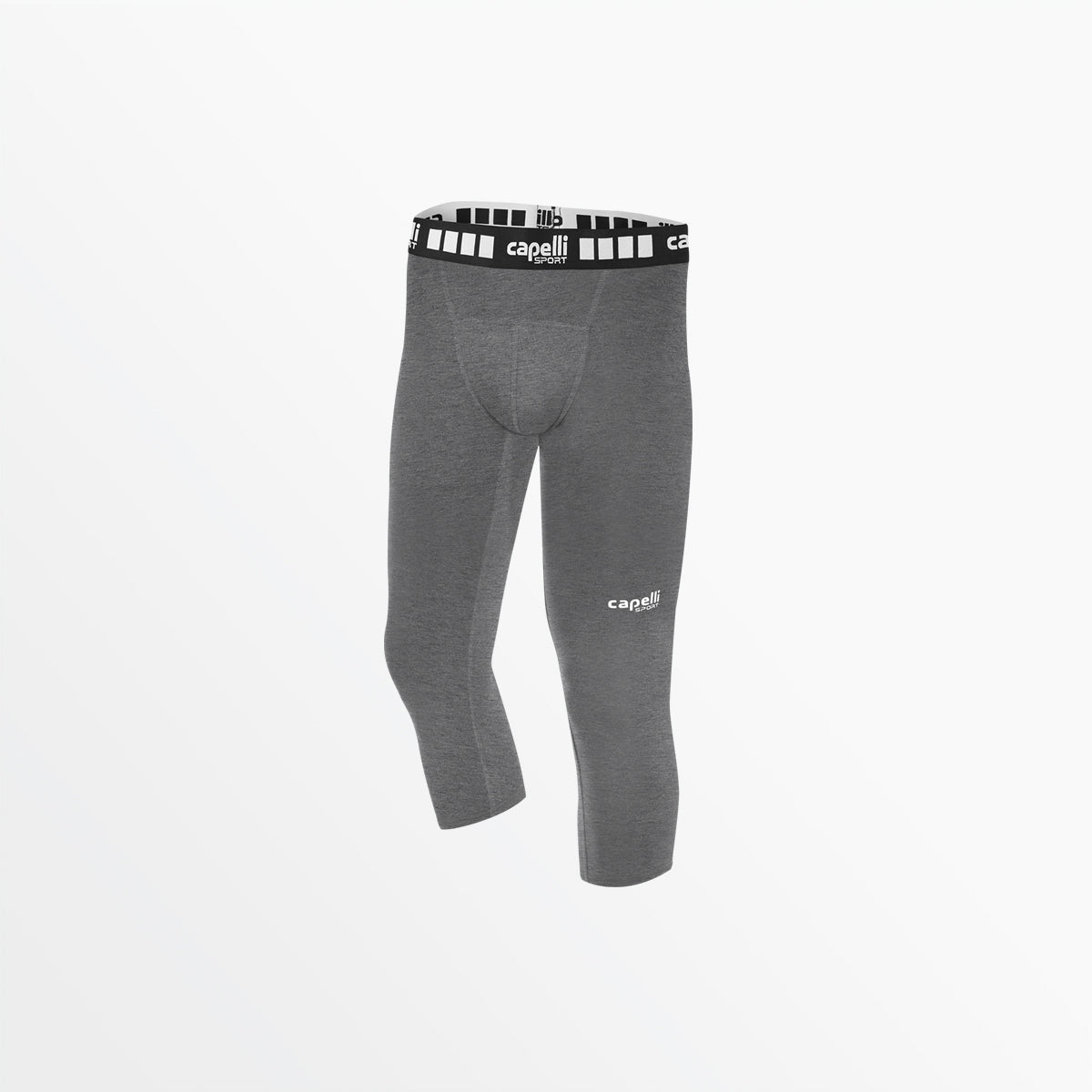 Boy's 3/4 Performance Tights Capelli Sport XXS Dark Heather Grey