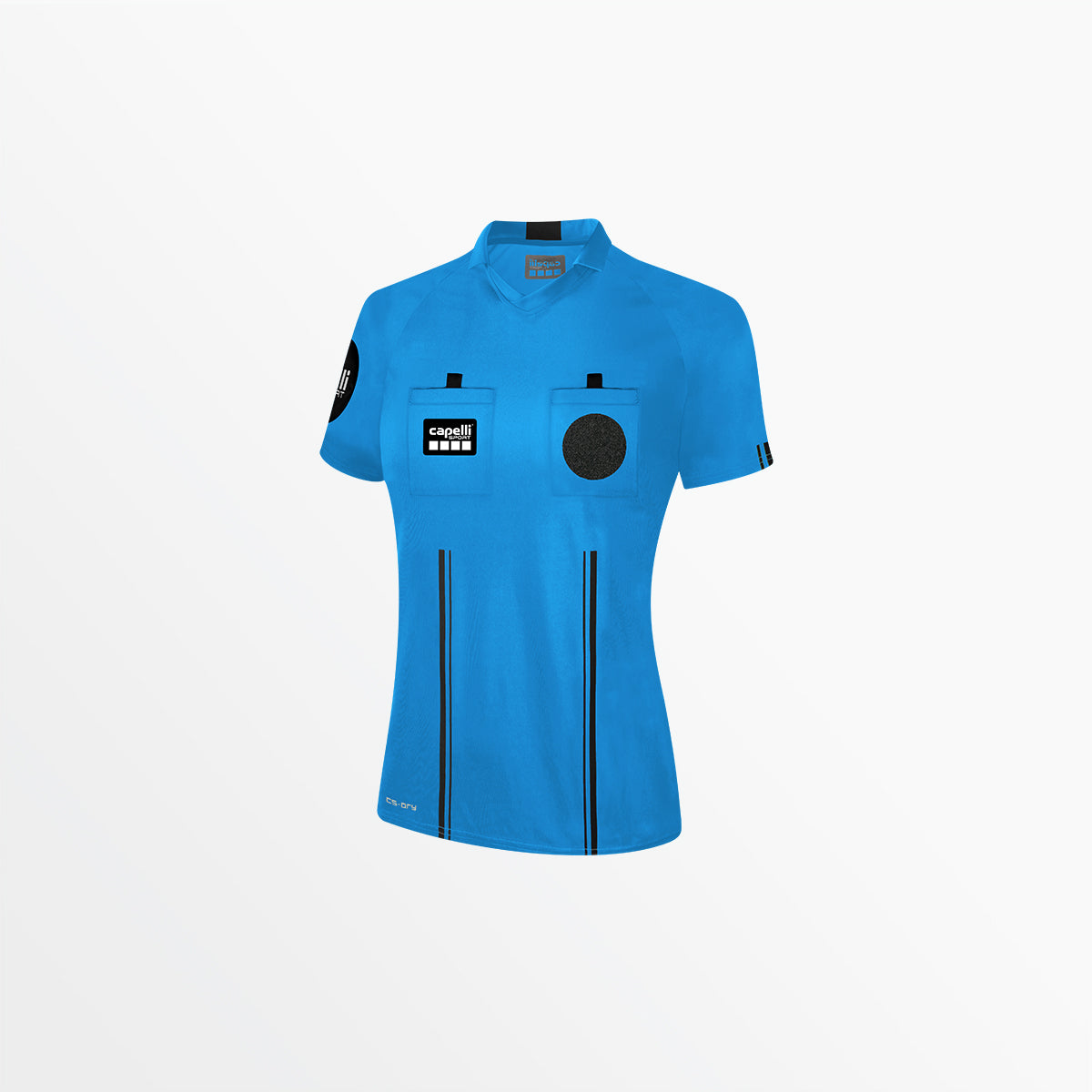 Women's Official Referee V-Neck Short Sleeve Jersey Capelli Sport XS Referee Blue