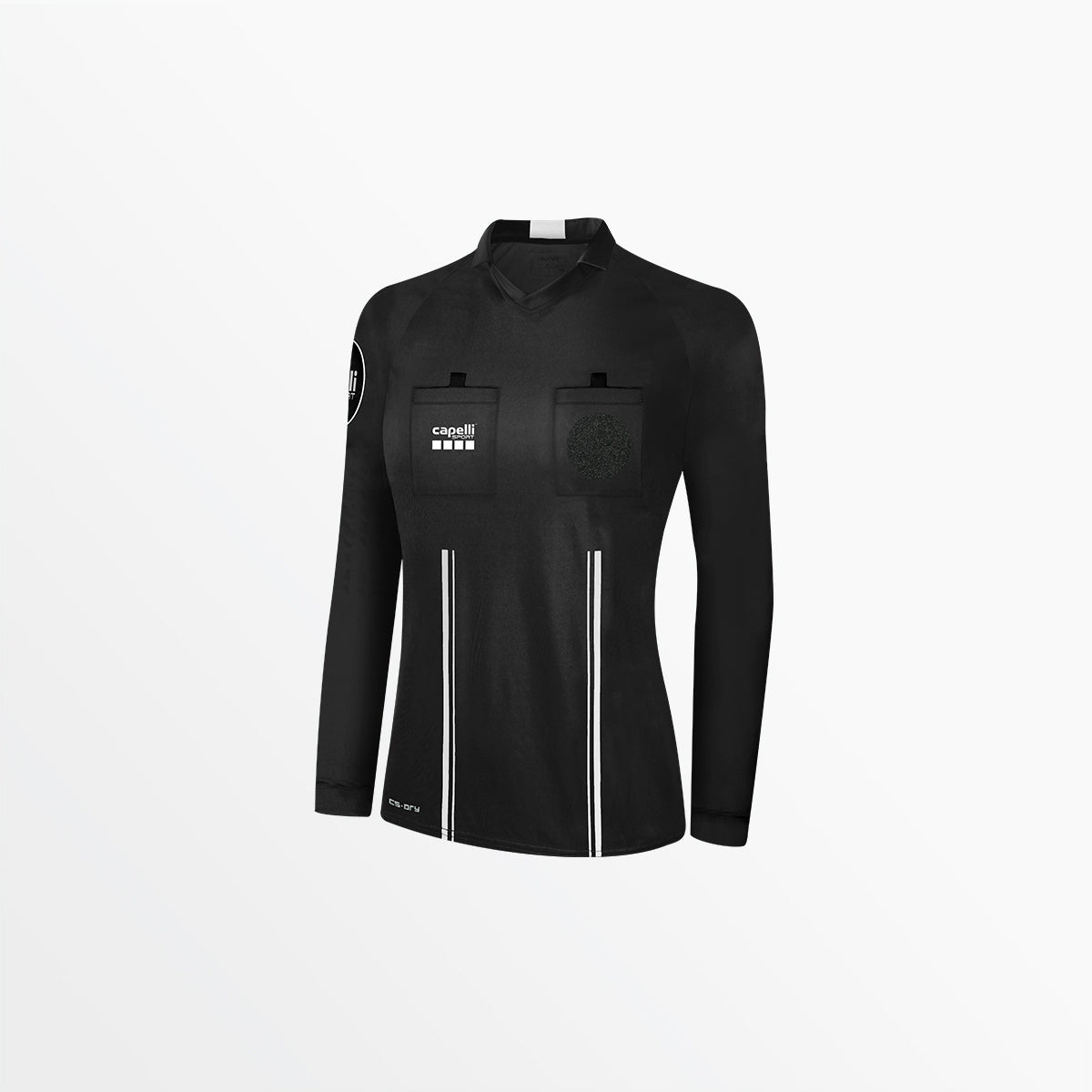 Women's Official Referee V-Neck Long Sleeve Jersey Capelli Sport XS