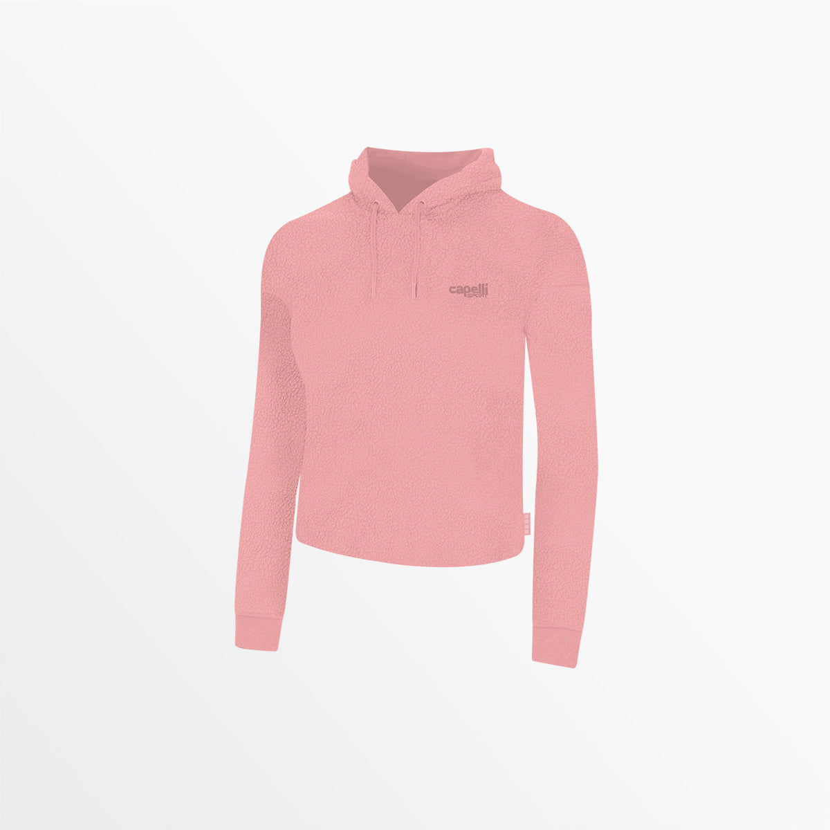 SWEAT À CAPUCHE COURT EN SHERPA POUR FEMME