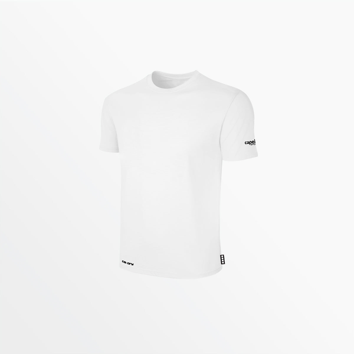 Youth CS-DRY Tee with Sleeve Logo Capelli Sport XXS White