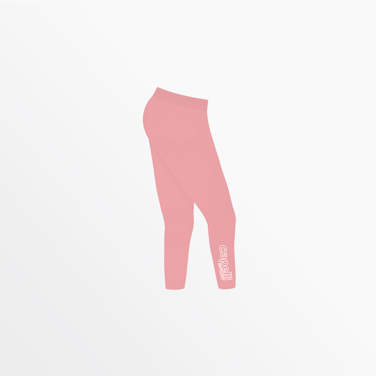 Girl's Mid Rise Logo 3/4 Cotton Leggings Capelli Sport