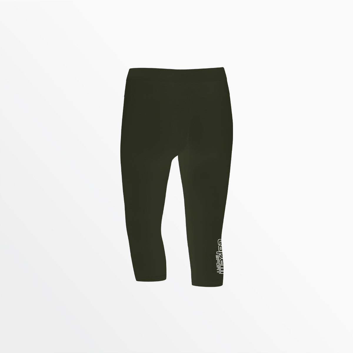 Girl's Mid Rise Logo 3/4 Cotton Leggings Capelli Sport