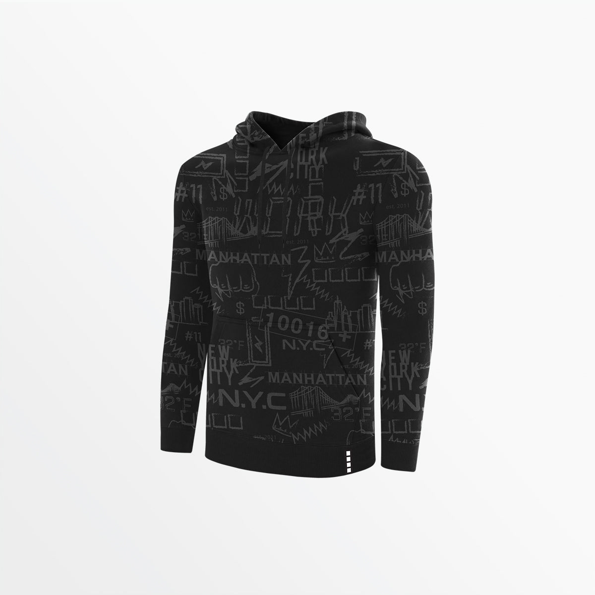 Men's Fleece Graphic Print Pullover Hoodie Capelli Sport