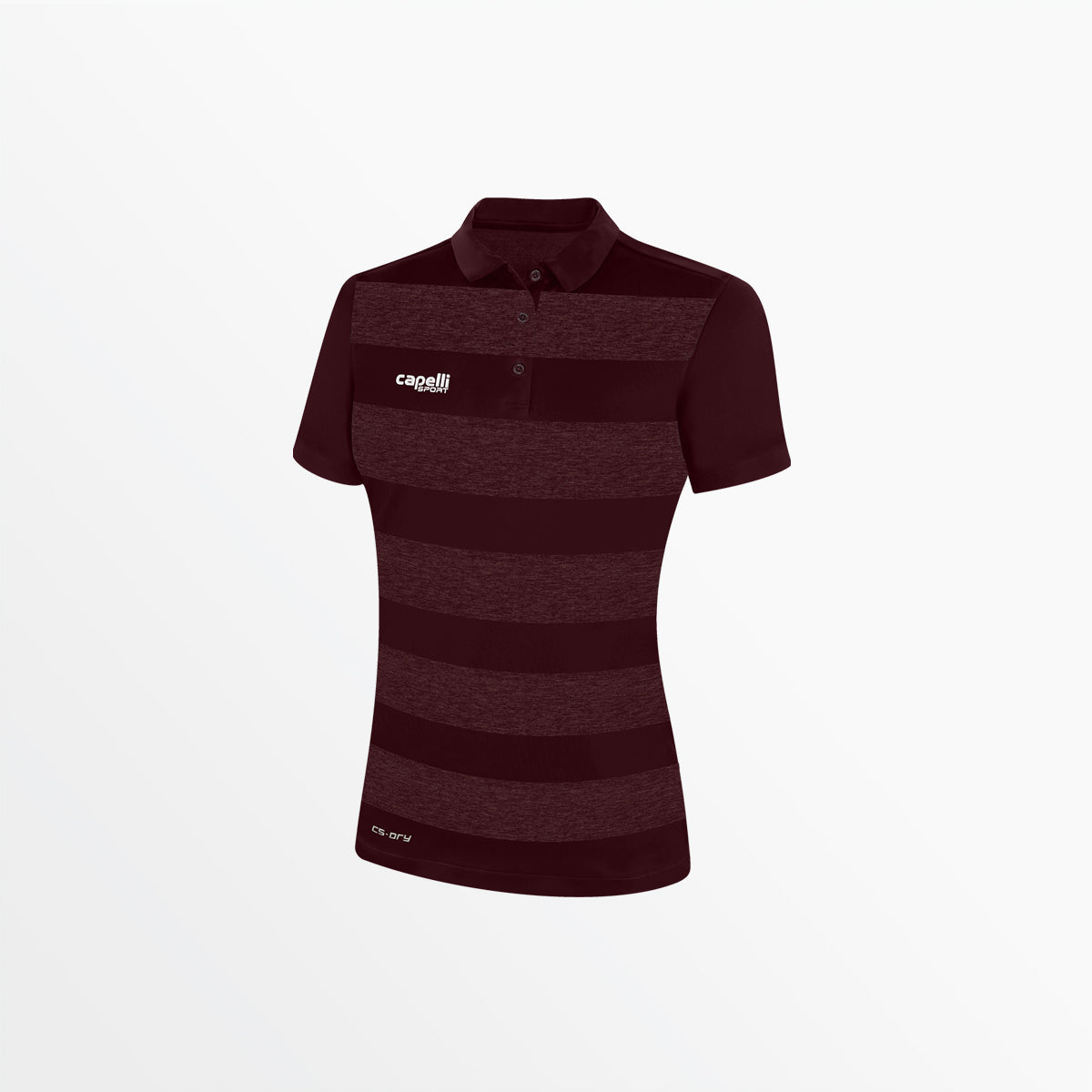 Women's Classic Stripe Poly Polo Capelli Sport