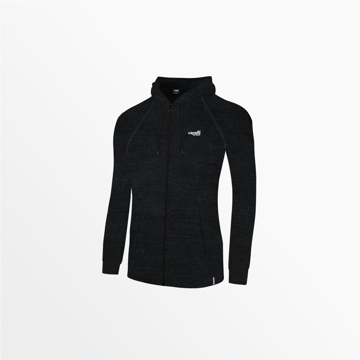 Women's Heathered Zip Up Hoodie Capelli Sport