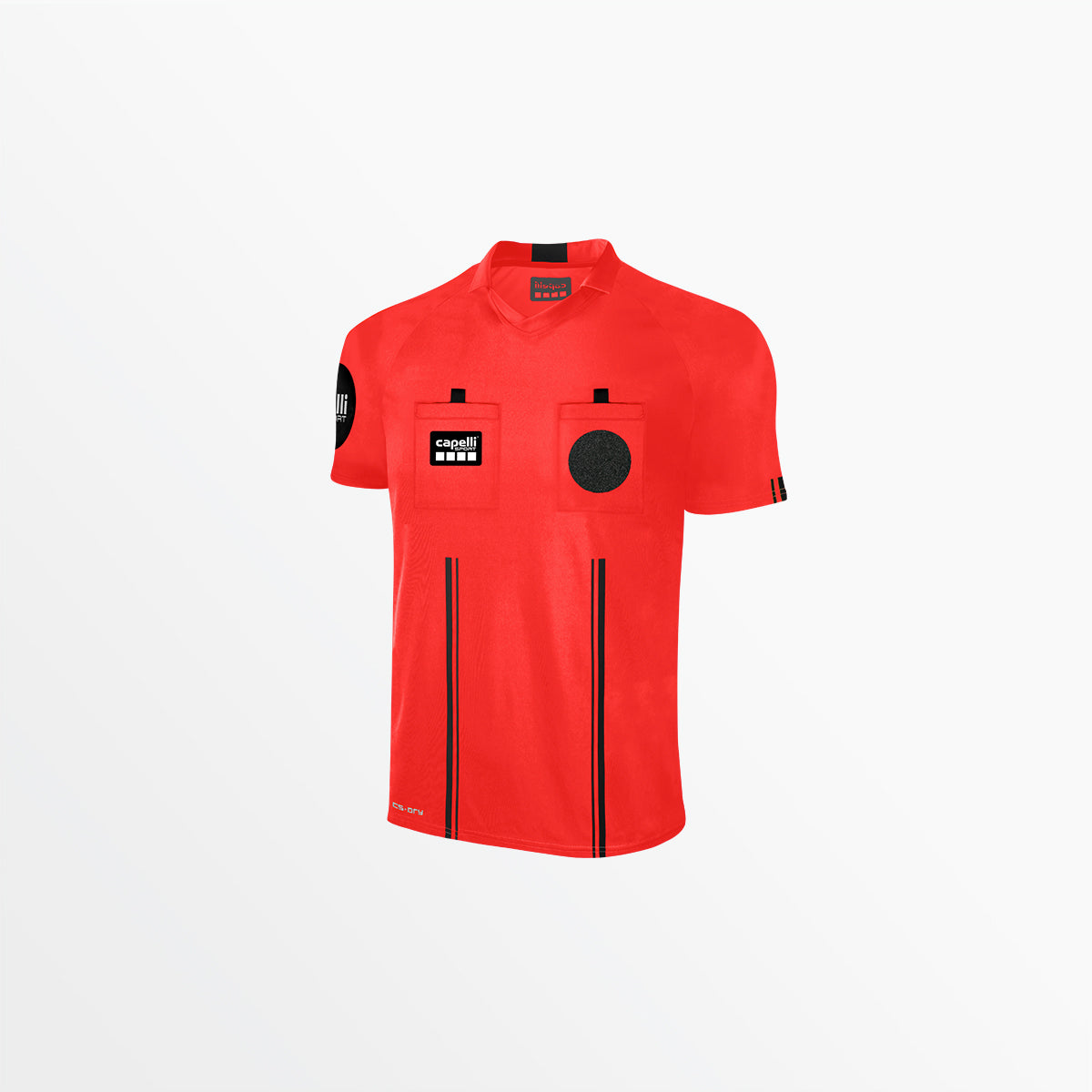 Adult Official Referee V-Neck Short Sleeve Jersey Capelli Sport XS Referee Red