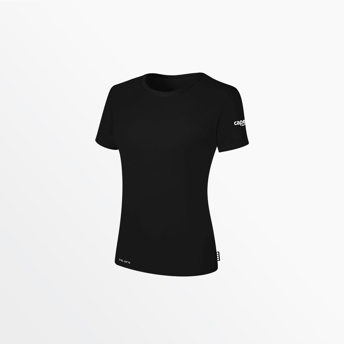 Women's CS-DRY Tee with Sleeve Logo Capelli Sport XS Black