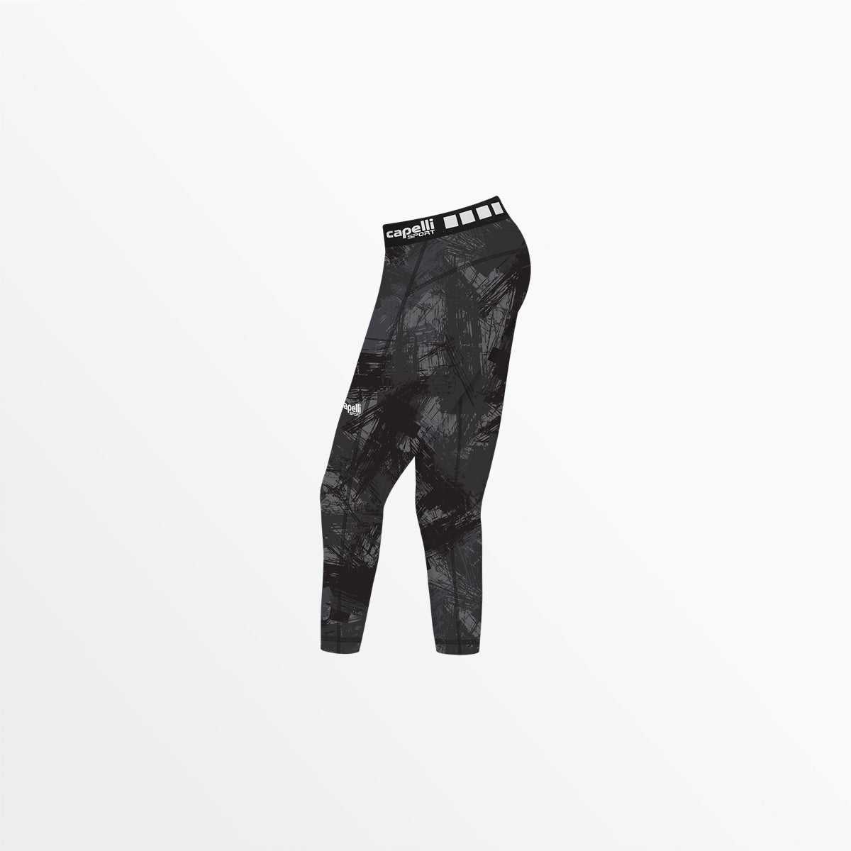 Girl's 3/4 Camo Strokes Performance Tights Capelli Sport