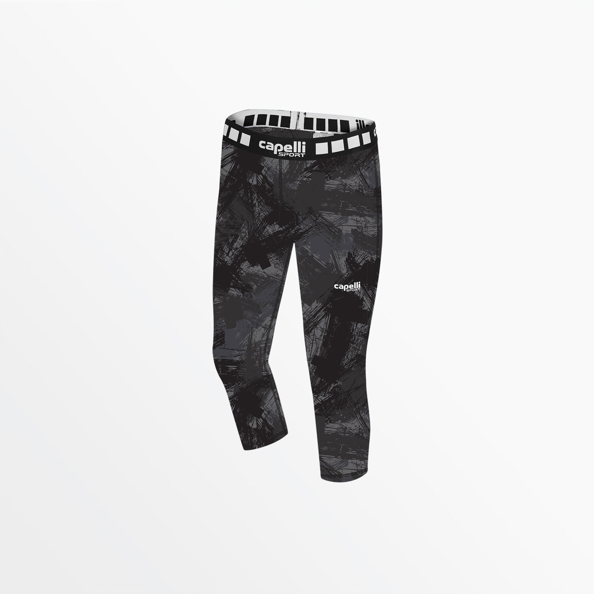 Girl's 3/4 Camo Strokes Performance Tights Capelli Sport S