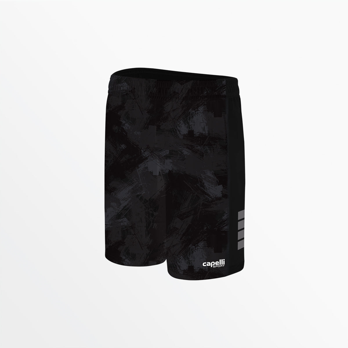 Youth Camo Strokes Shorts Capelli Sport Black Grey S