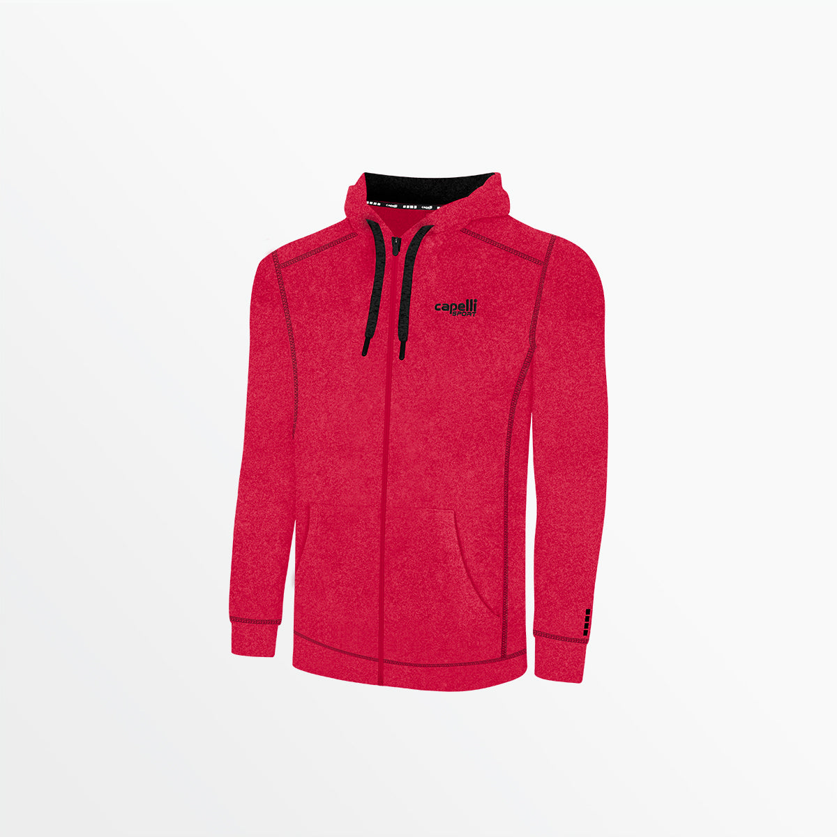 Men's Essential Heather Zip Up Hoodie Capelli Sport S