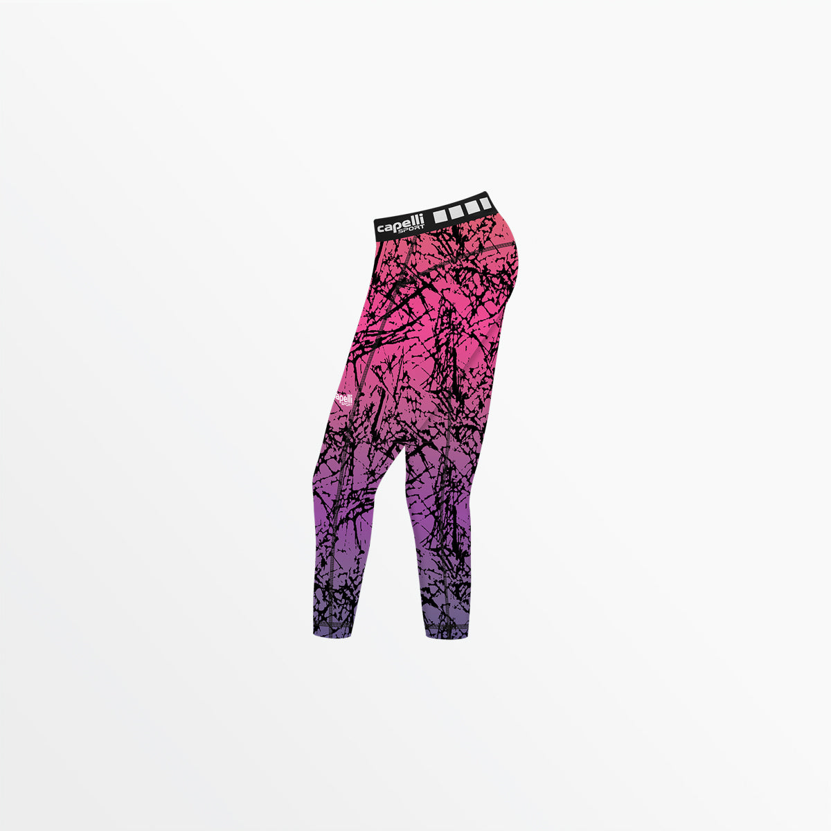 Women's 3/4 Distressed Ombre Performance Tights Capelli Sport