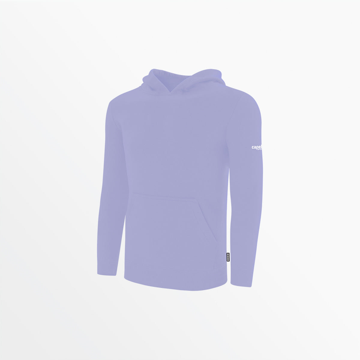 Youth Basics Fleece Pullover Hoodie With Sleeve Logo Capelli Sport