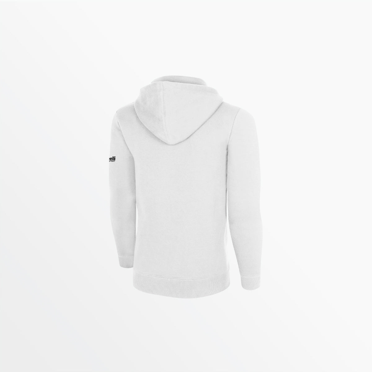 Youth Basics Fleece Pullover Hoodie With Sleeve Logo Capelli Sport