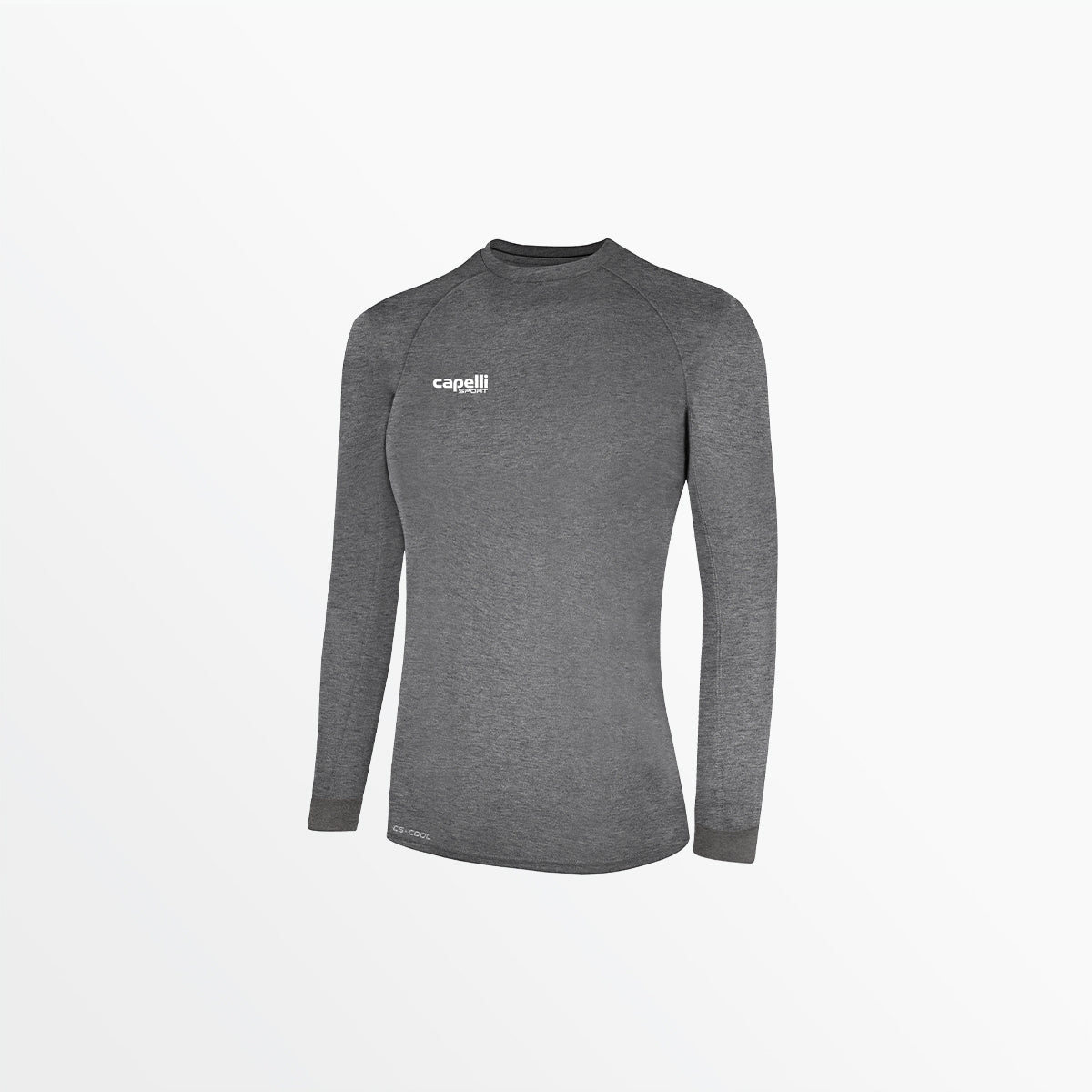 Women's Basics II Long Sleeve Training Jersey Shirt Capelli Sport XS Dark Heather Grey