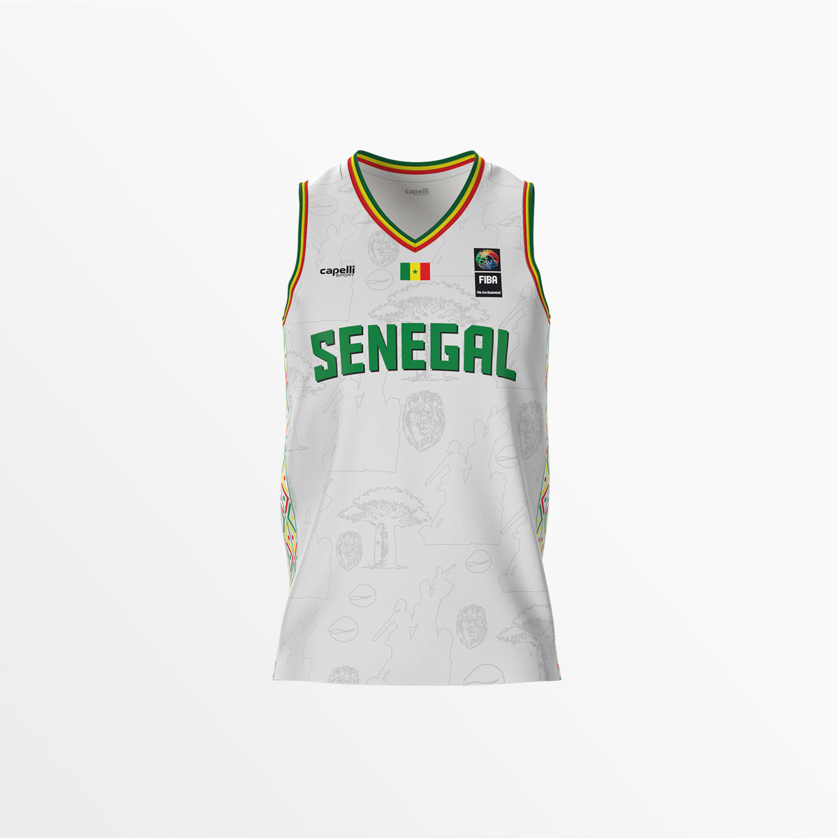 Senegal Basketball 2026/27 Away Jersey - Adult Capelli Sport