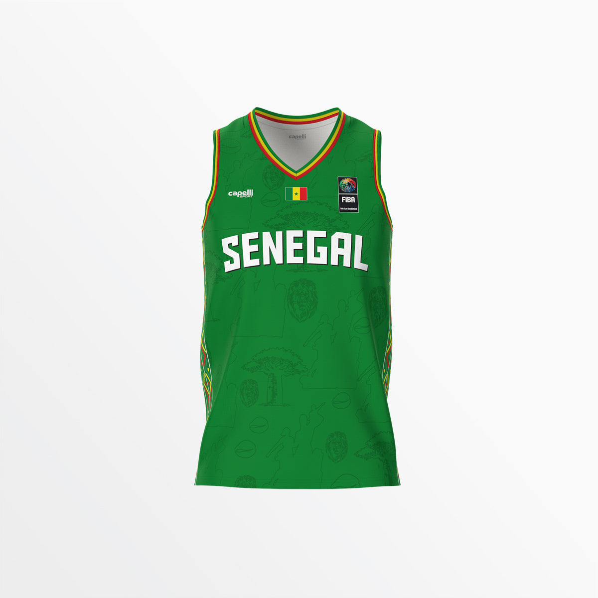 Senegal Basketball 2026/27 Home Jersey - Adult Capelli Sport