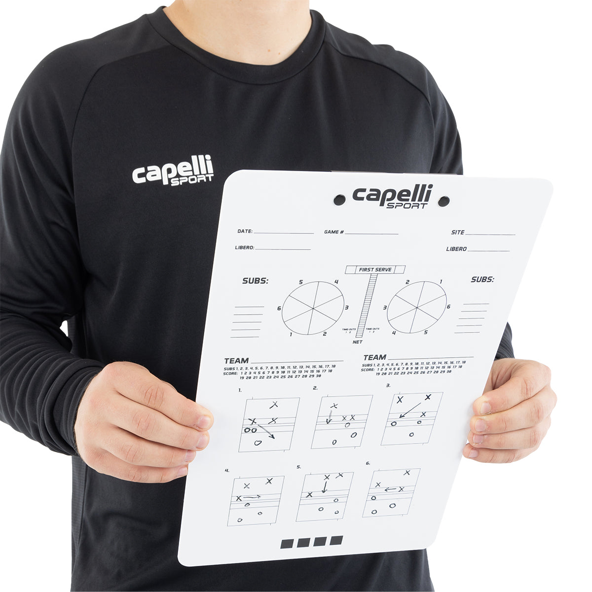 CS Volleyball Dry Erase Clipboard Capelli Sport