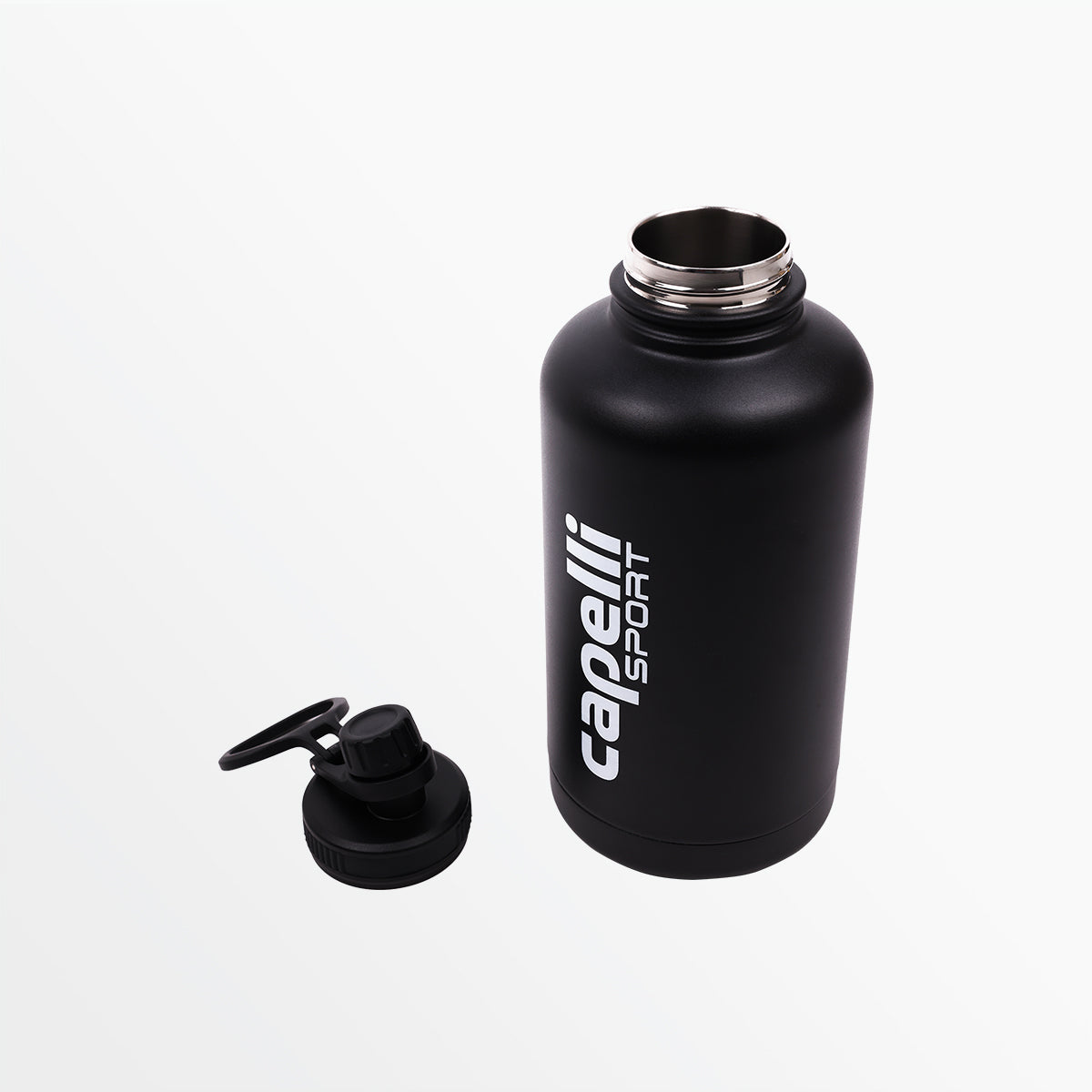 64 Oz Sport Screw Cap Wide Mouth Stainless Steel Water Bottle Capelli Sport