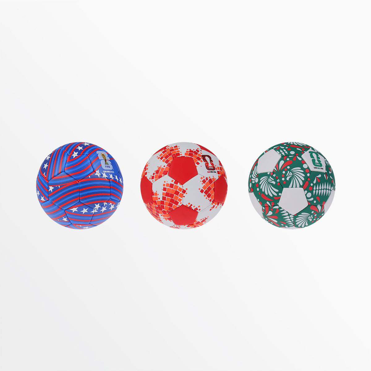 FIFA World Cup 26™ Host Country Soccer Ball Set - 3 Balls - Size 1 Capelli Sport