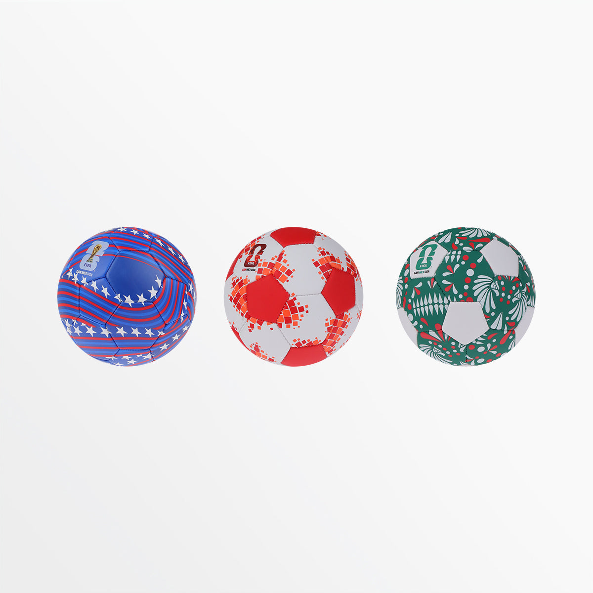 FIFA World Cup 26™ Host Country Soccer Ball Set - 3 Balls - Size 1 Capelli Sport