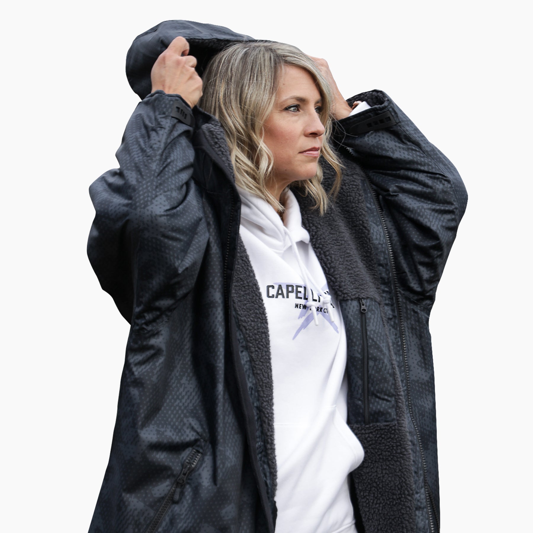 Adult Unisex Geo Camo Spectator Blanket Jacket Capelli Sport