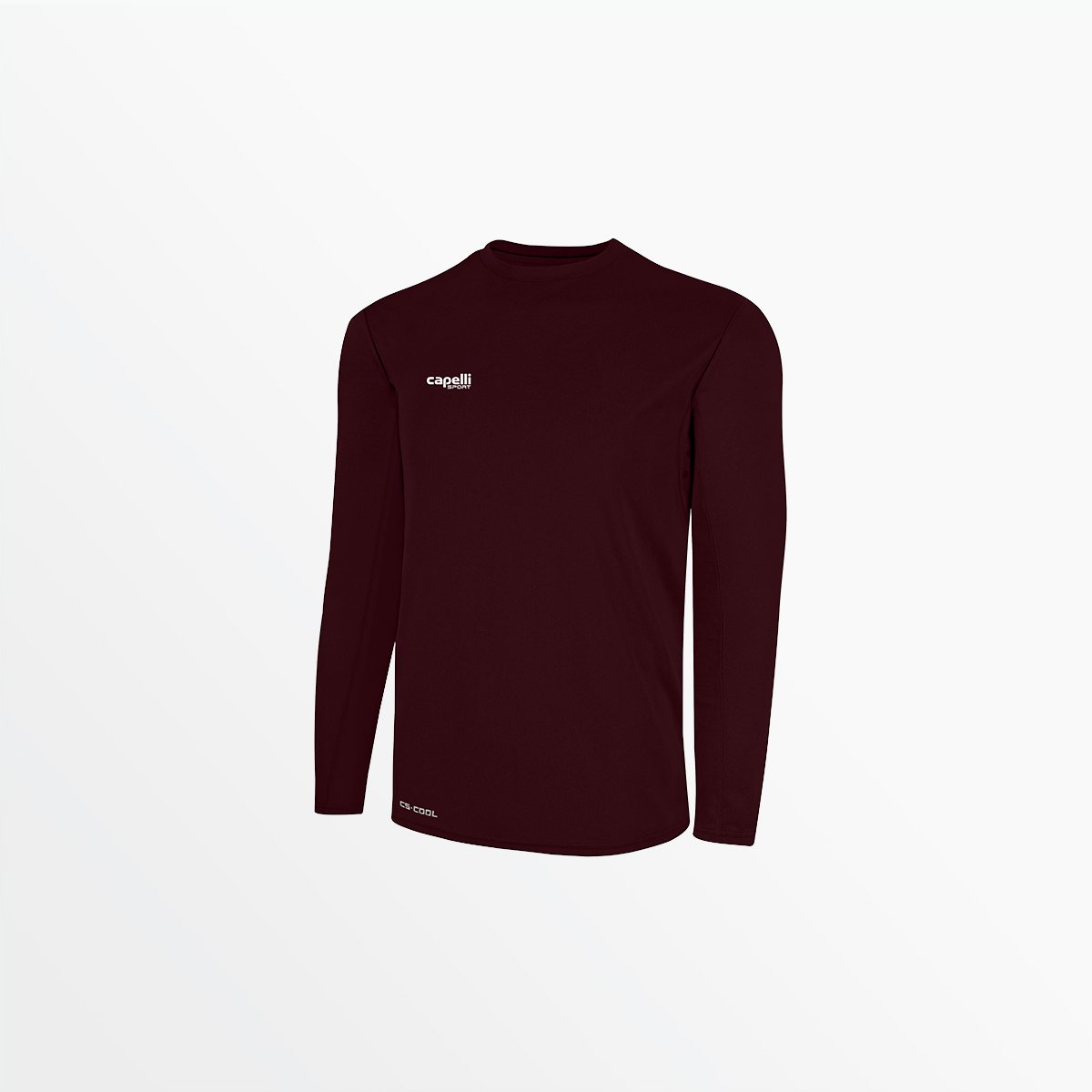 Youth Basics I Long Sleeve Training Top Capelli Sport XS Maroon
