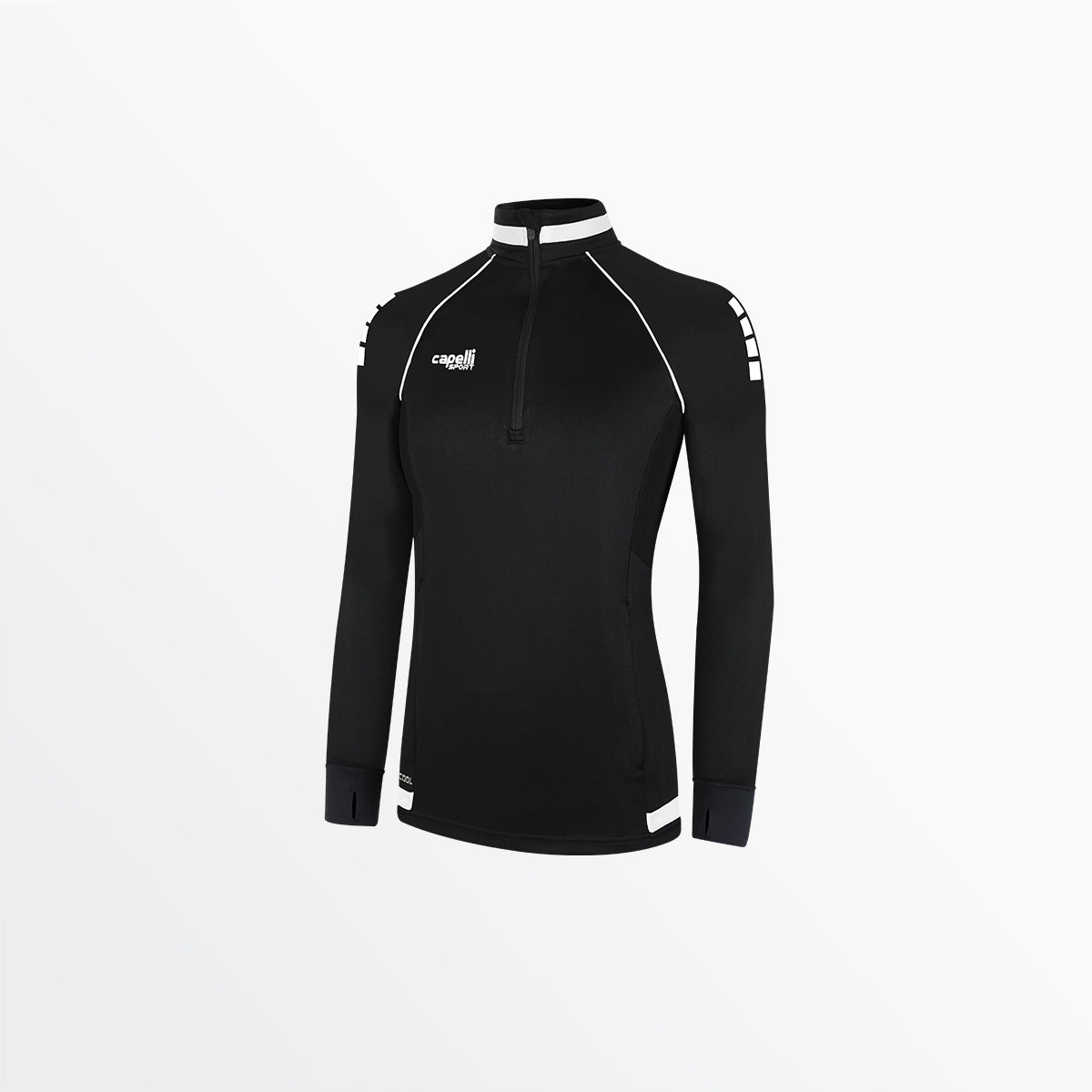 Women's Uptown 1/4 Zip Training Top Capelli Sport XS Black