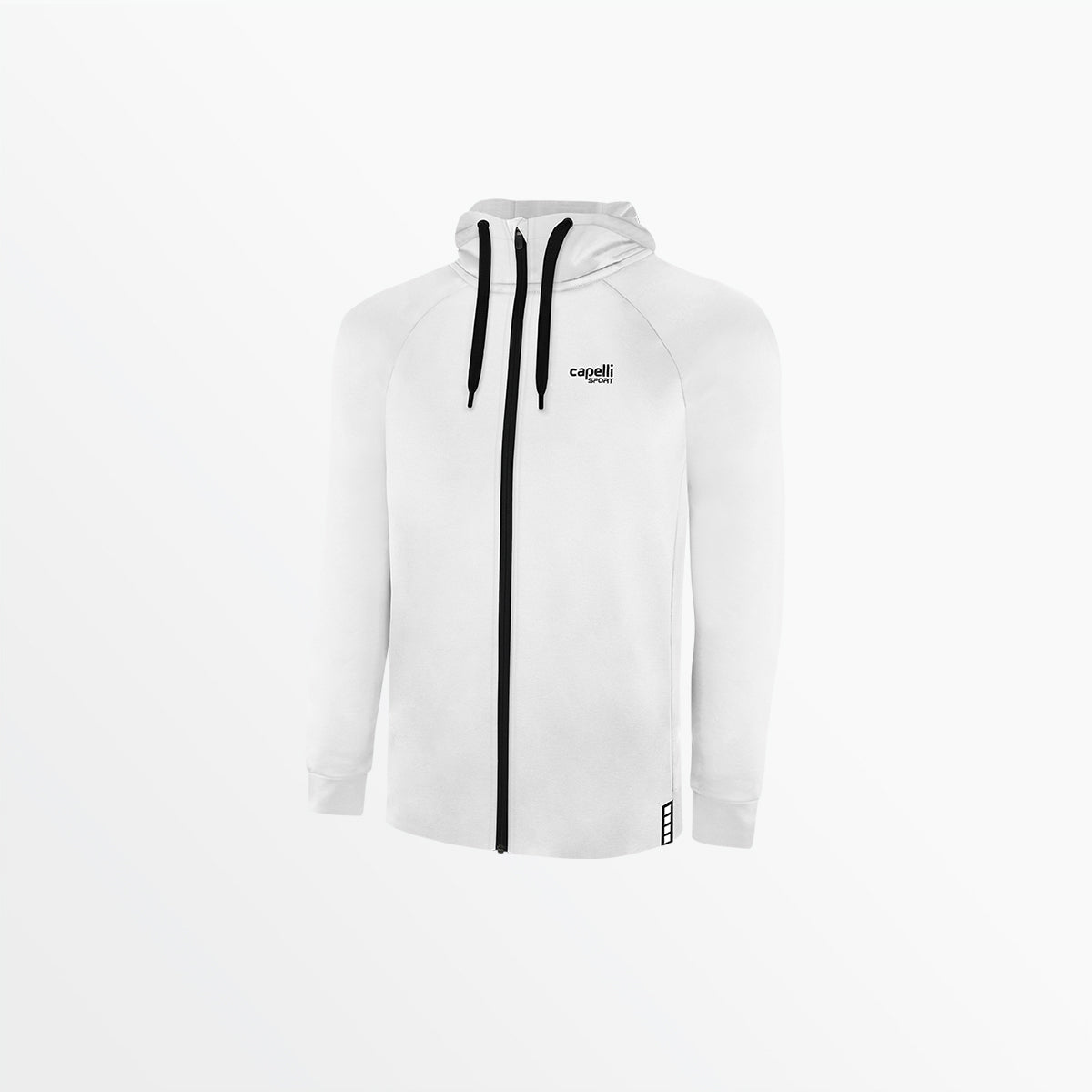 Embroidered Grayscale Zip-up New York Hoodie