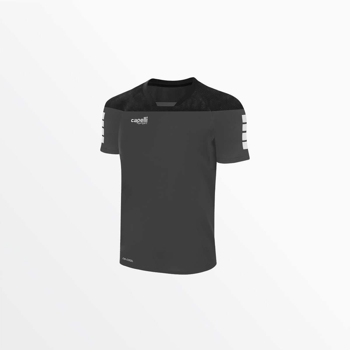 Youth Tribeca Short Sleeve Training Top Capelli Sport XXS Dark Grey Black