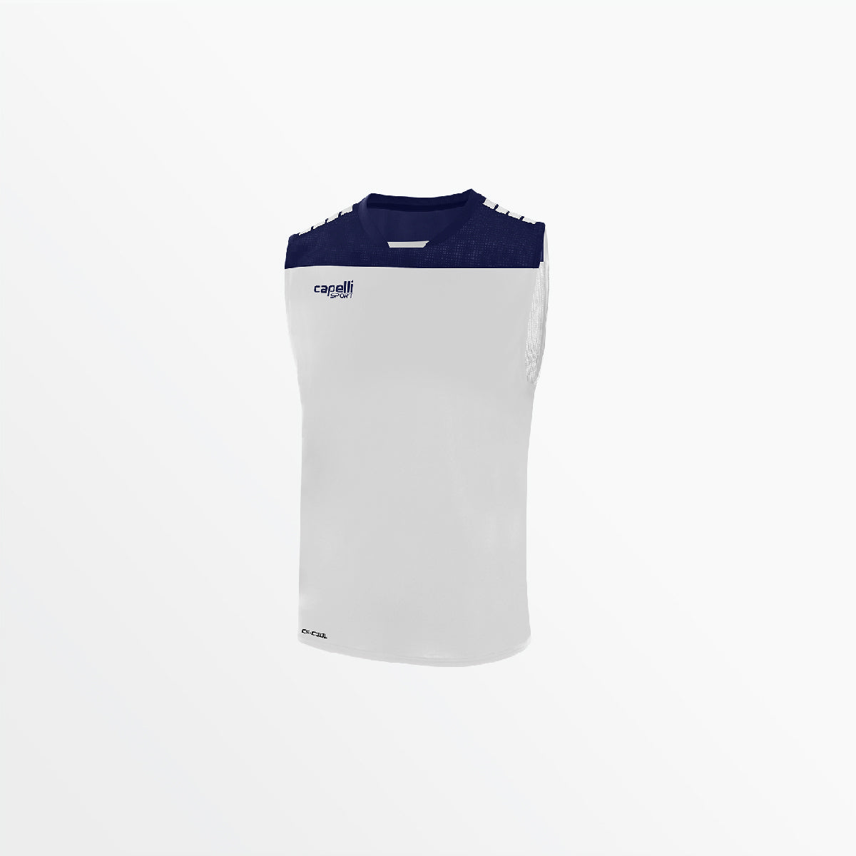 Youth Tribeca Sleeveless Training Top Capelli Sport XXS White Navy