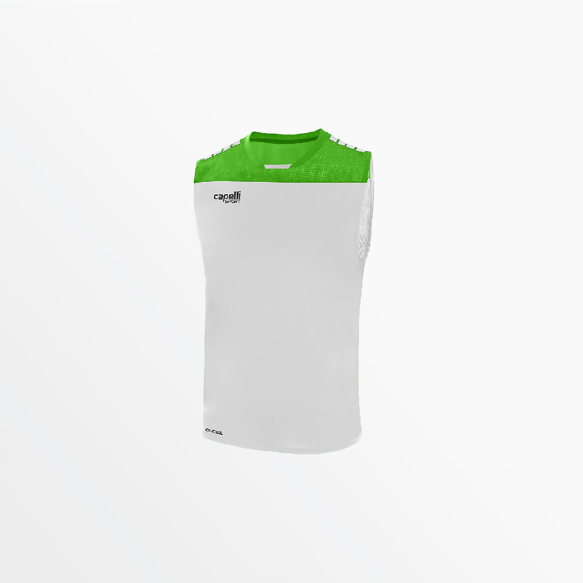 Youth Tribeca Sleeveless Training Top Capelli Sport XXS White Power Green