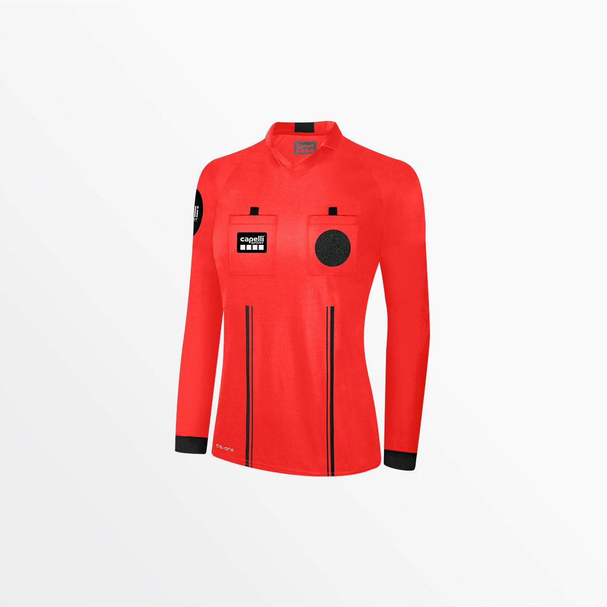 Women's Official Referee V-Neck Long Sleeve Jersey Capelli Sport XS