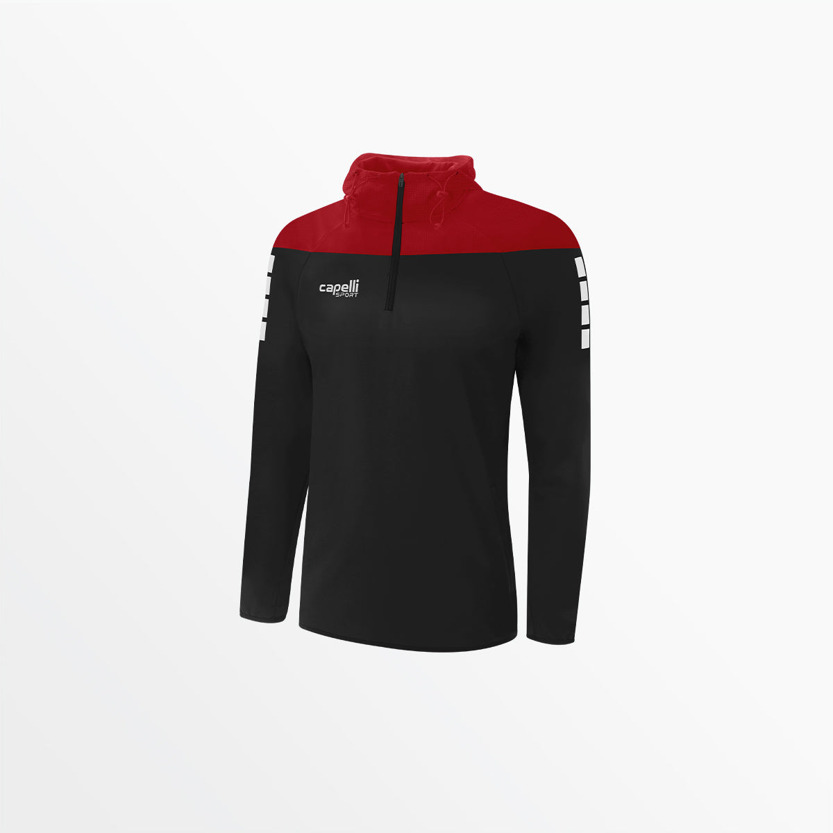 Women's Tribeca 1/4 Zip Therma Fleece Hoodie Capelli Sport XS Black Red
