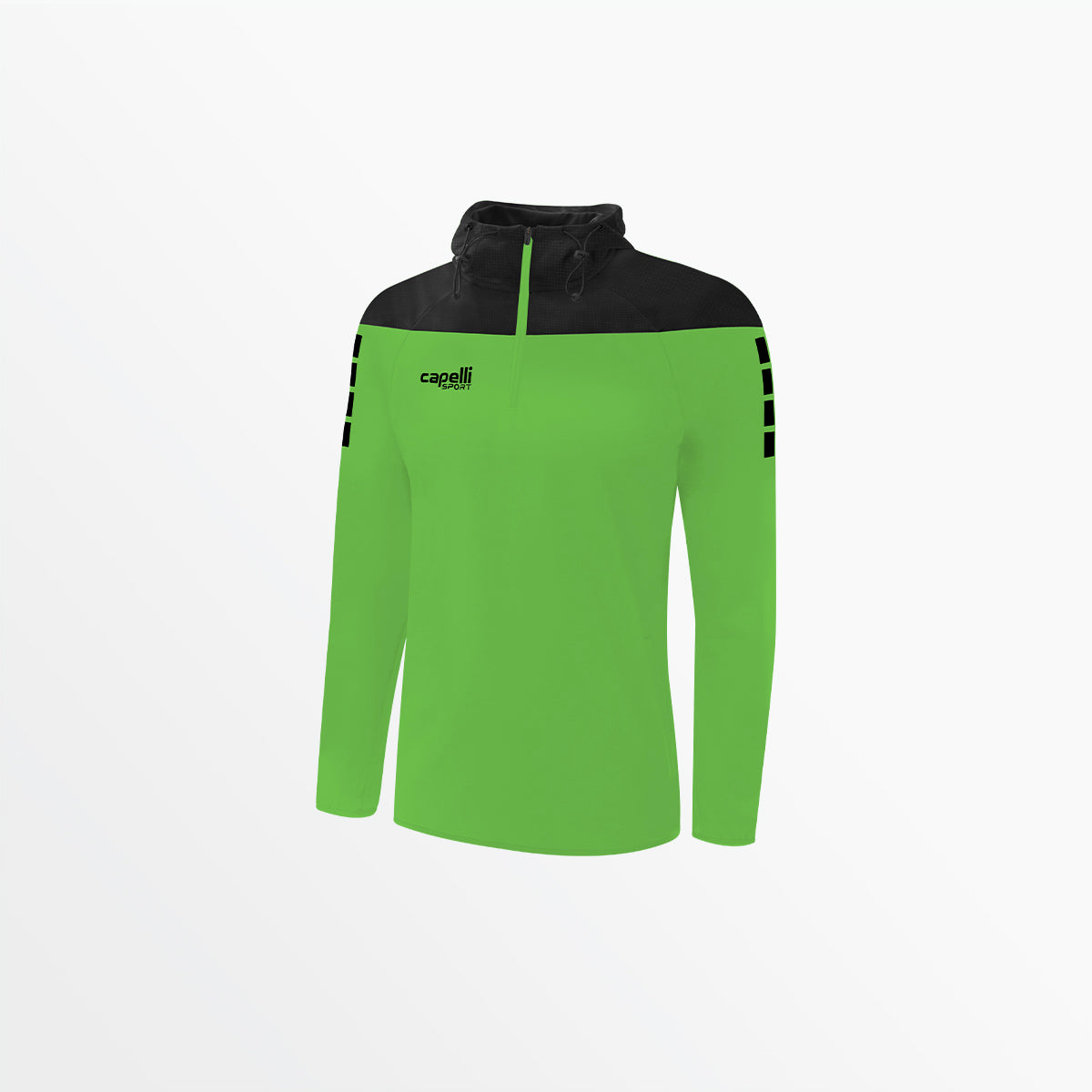 Women's Tribeca 1/4 Zip Therma Fleece Hoodie Capelli Sport XS Power Green Black