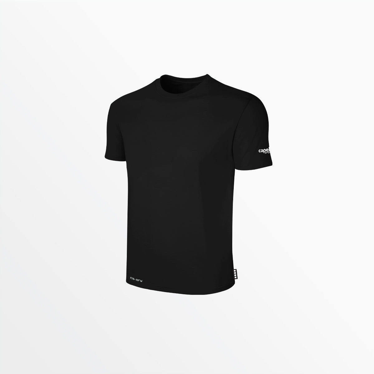 Youth CS-DRY Tee with Sleeve Logo Capelli Sport XXS Black