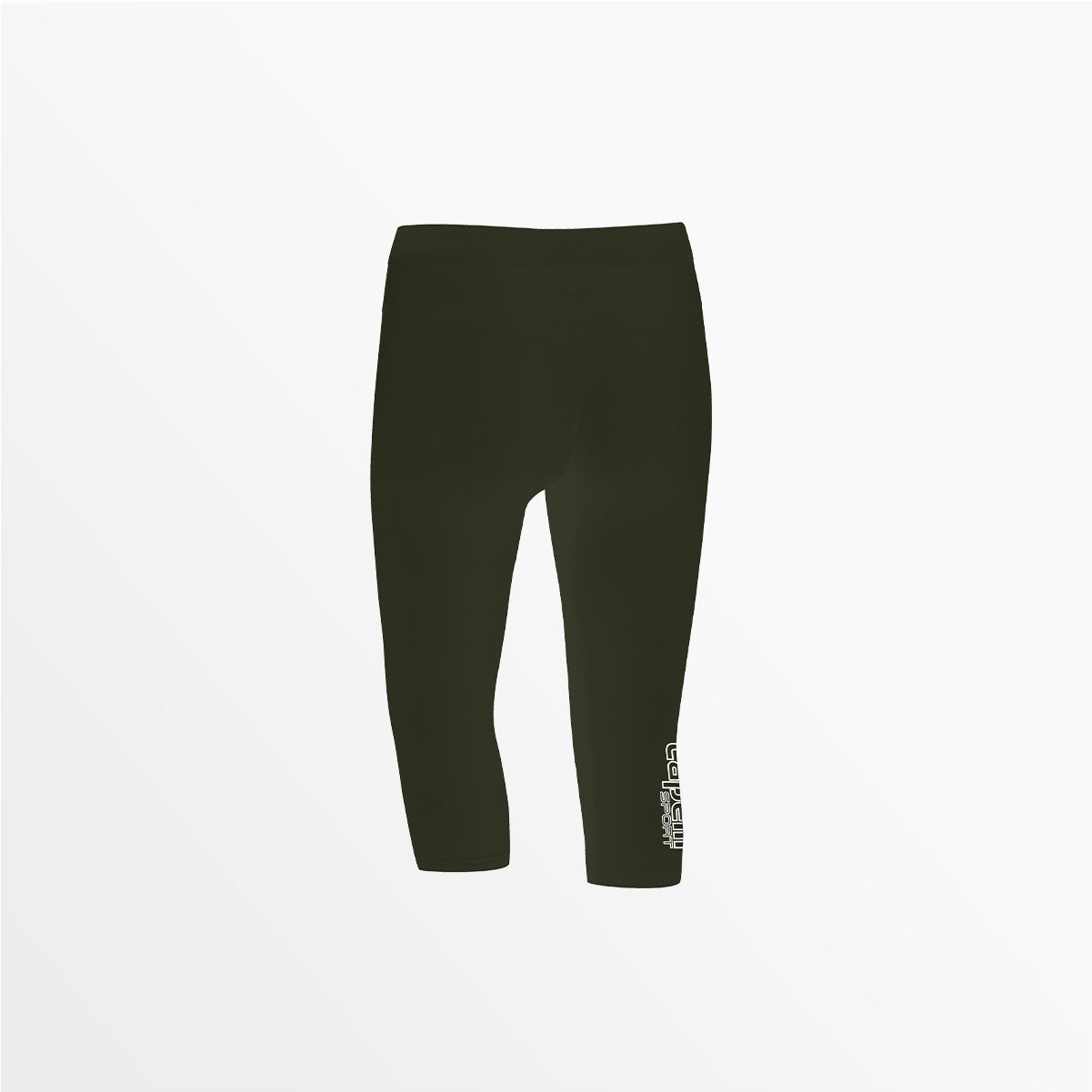 Women's Mid Rise Logo 3/4 Cotton Leggings Capelli Sport XS