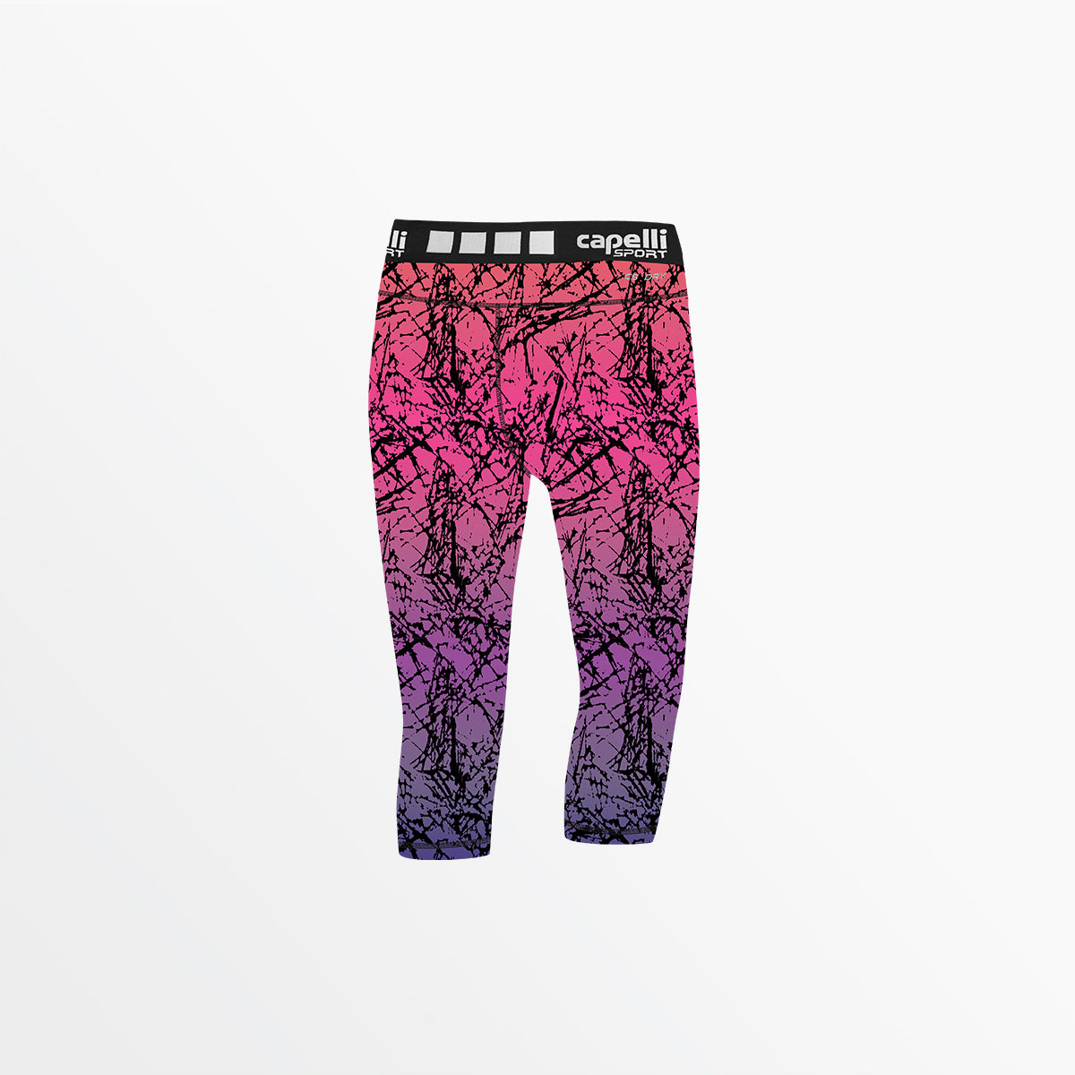 Girl's 3/4 Distressed Ombre Perfomance Tights Capelli Sport