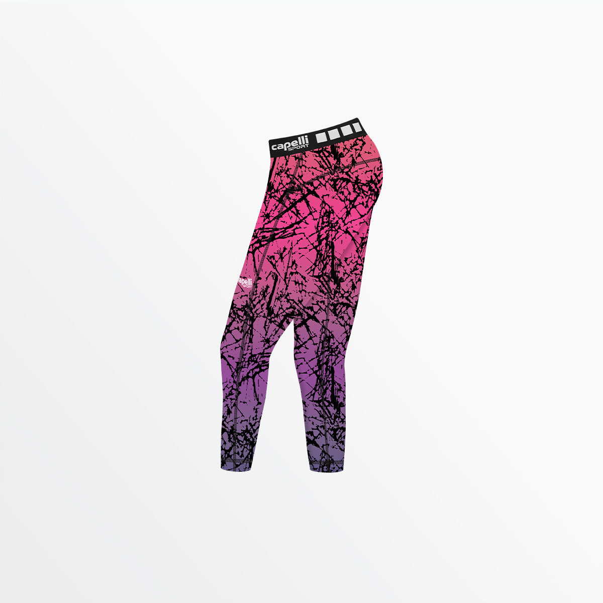 Girl's 3/4 Distressed Ombre Perfomance Tights Capelli Sport